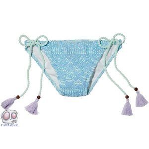 3/$36 Victoria’s Secret Medium Sky Blue Bikini Bottoms .. NEW